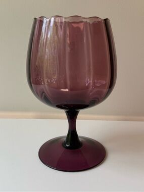 Purple Goblet Wine Glass Vase